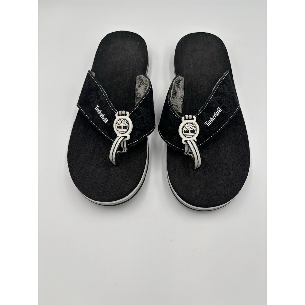 Black Timberland Flip Flop Sandals Size‎  7